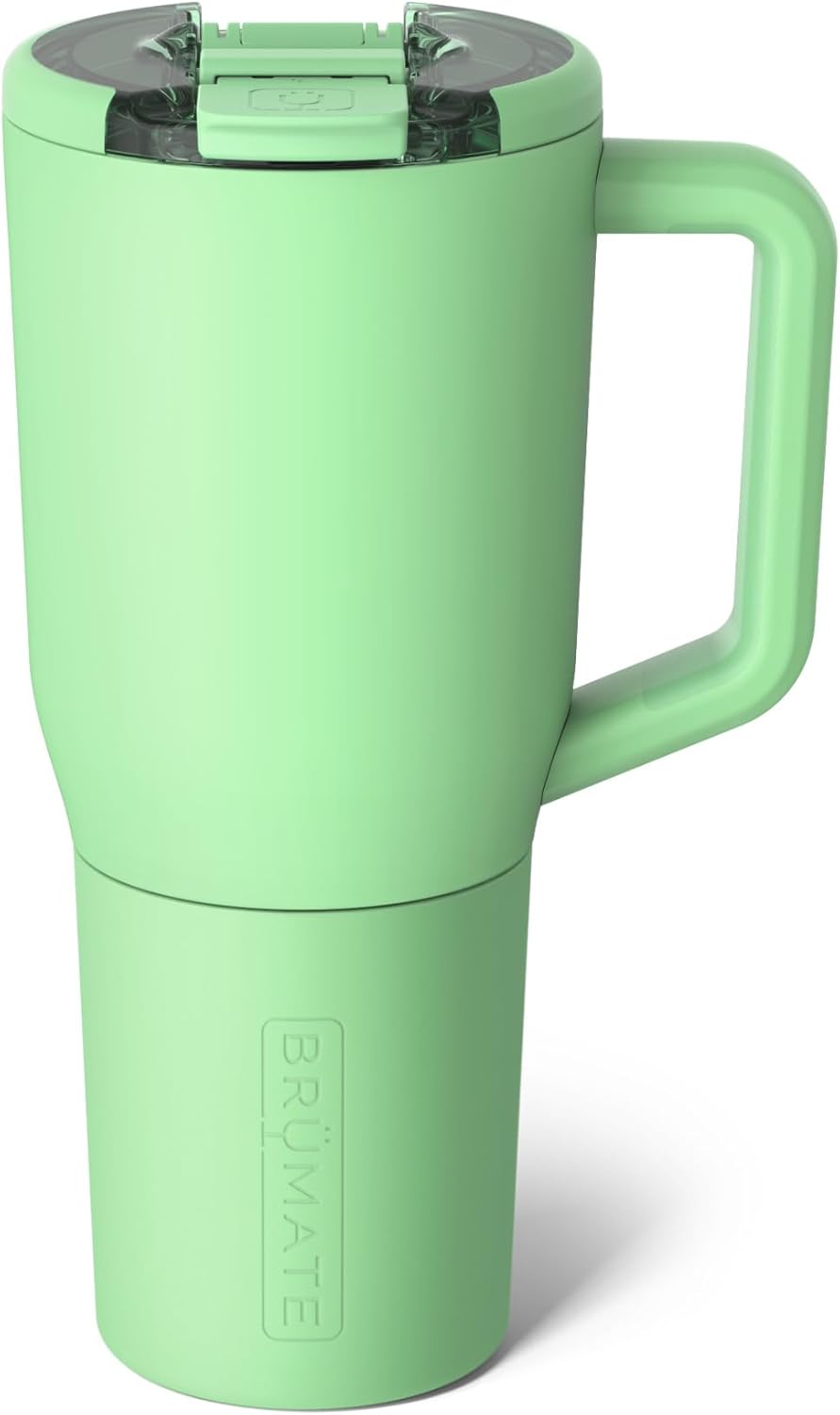 Müv - 25oz 100% Leak Proof Insulated Coffee Mug with Handle & Lid - Stainless Steel Coffee Travel Mug - Double Walled Coffee Cup (Primrose)