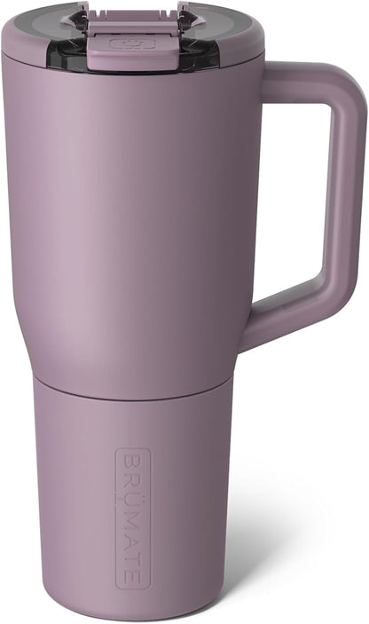 Müv - 25oz 100% Leak Proof Insulated Coffee Mug with Handle & Lid - Stainless Steel Coffee Travel Mug - Double Walled Coffee Cup (Primrose)