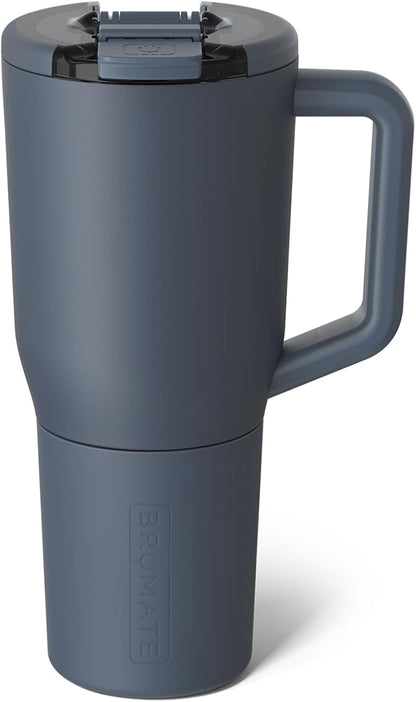 Müv - 25oz 100% Leak Proof Insulated Coffee Mug with Handle & Lid - Stainless Steel Coffee Travel Mug - Double Walled Coffee Cup (Primrose)