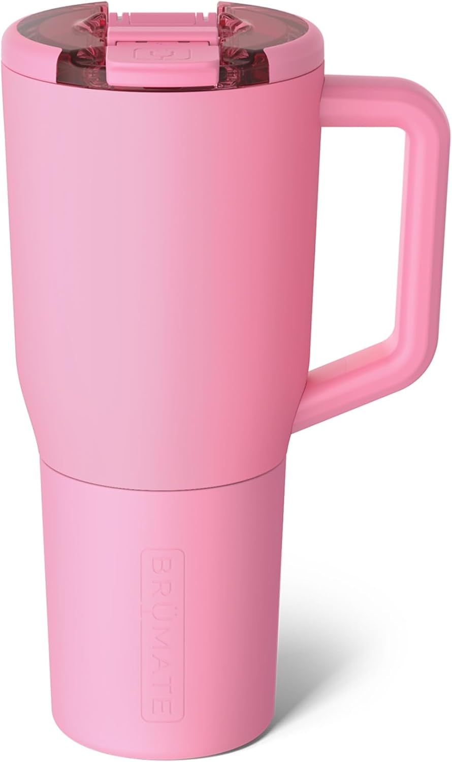 Müv - 25oz 100% Leak Proof Insulated Coffee Mug with Handle & Lid - Stainless Steel Coffee Travel Mug - Double Walled Coffee Cup (Primrose)
