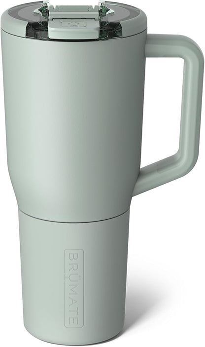 Müv - 25oz 100% Leak Proof Insulated Coffee Mug with Handle & Lid - Stainless Steel Coffee Travel Mug - Double Walled Coffee Cup (Primrose)