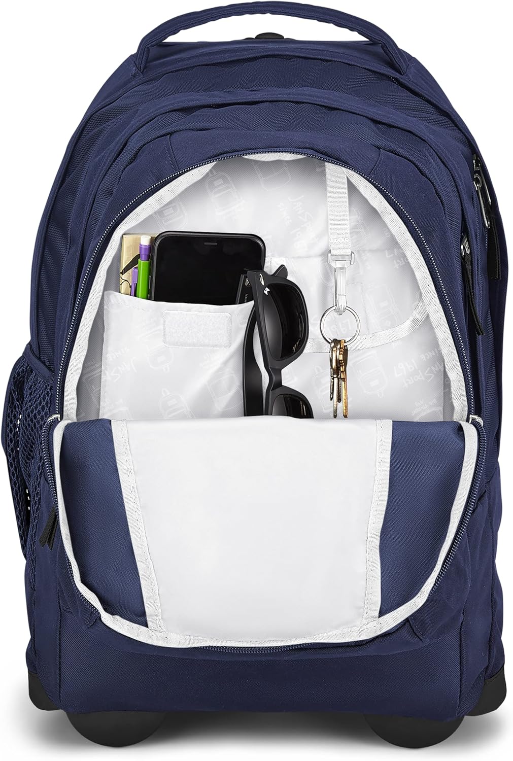 Driver 8 Rolling Backpack - Wheeled Travel Bag with 15-Inch Laptop Sleeve, One Size, Stellar Starfield