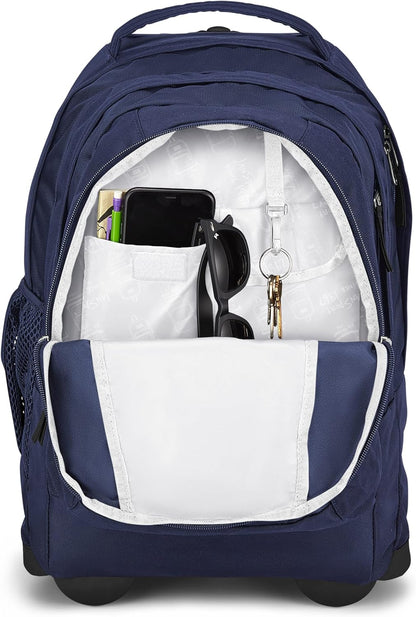 Driver 8 Rolling Backpack - Wheeled Travel Bag with 15-Inch Laptop Sleeve, One Size, Stellar Starfield