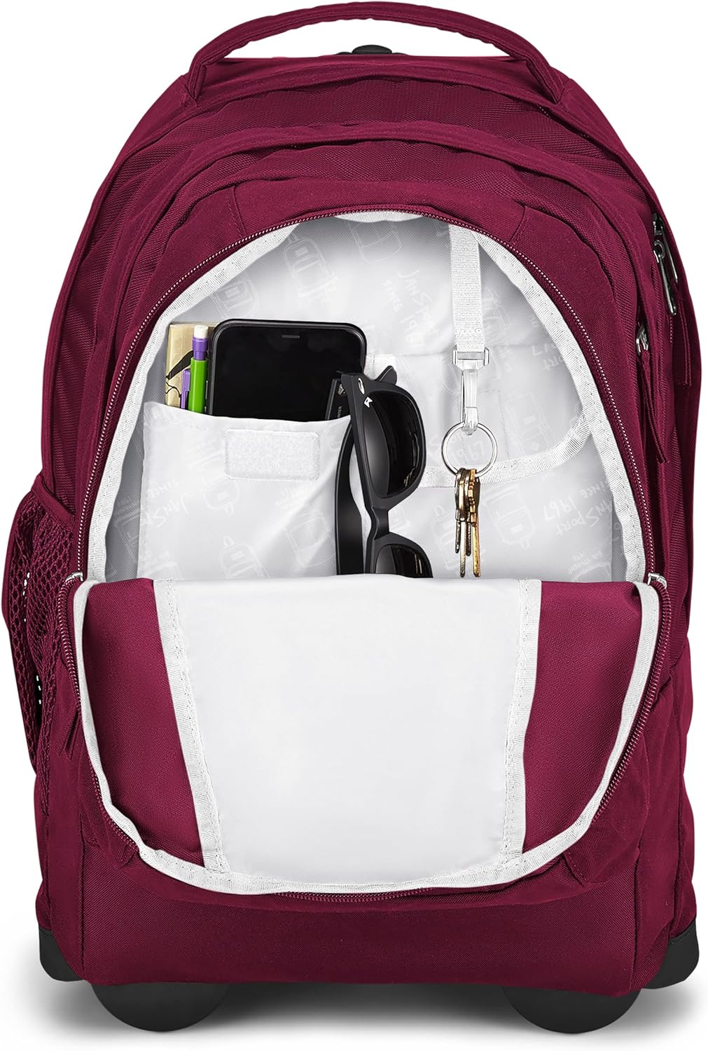 Driver 8 Rolling Backpack - Wheeled Travel Bag with 15-Inch Laptop Sleeve, One Size, Stellar Starfield