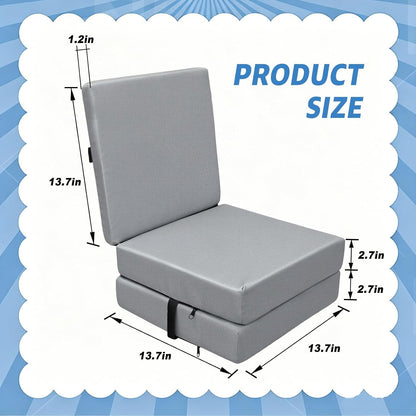 Booster Seat Cushion for Dining Table, Kids Toddler Booster Seat Height-Adjustable Cushion for Table, 3-in-1 Detachable Zipper Connection Height-Adjustable with Backrest