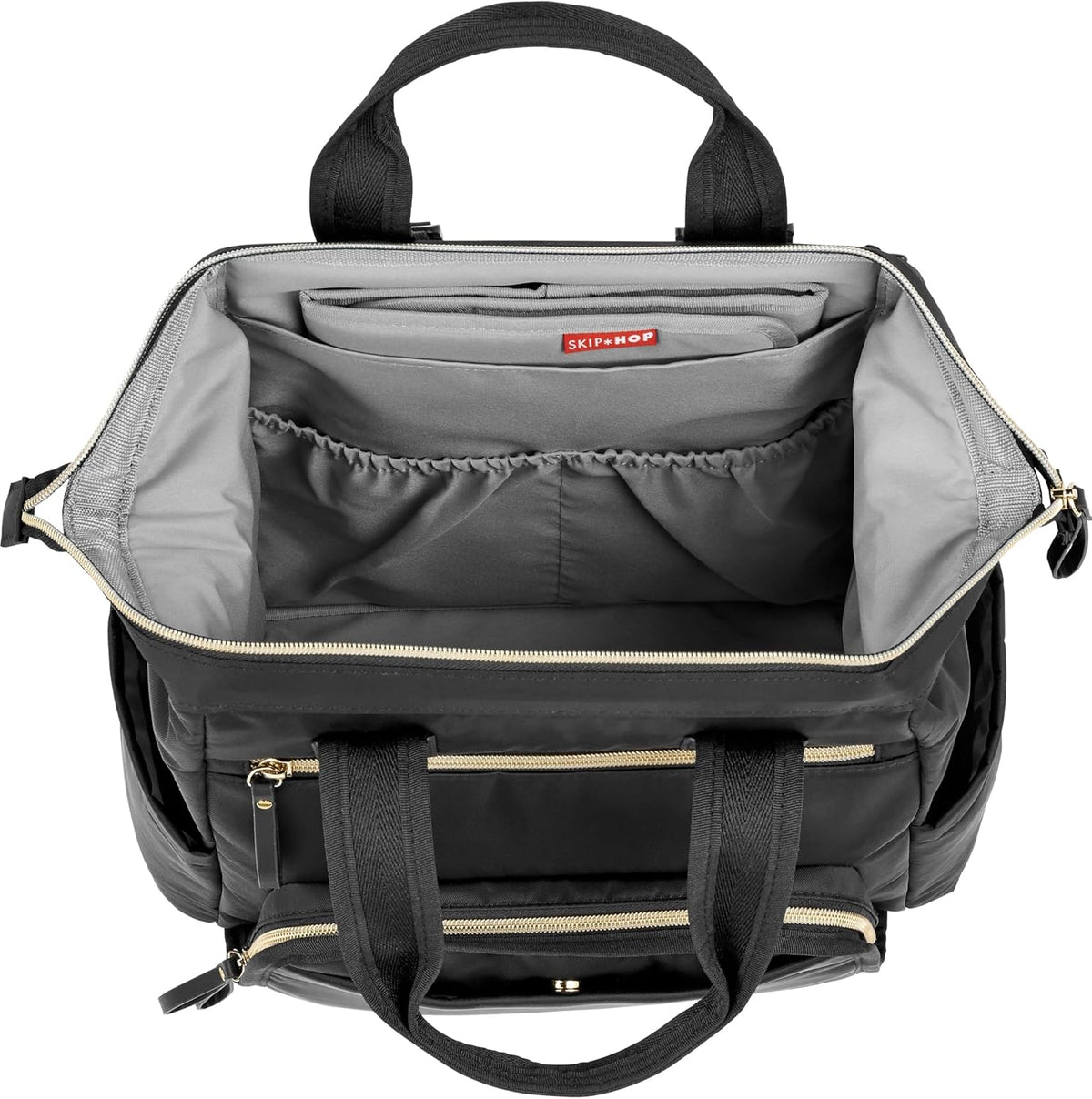 Diaper Bag Backpack with Portable Changing Pad, 9 Total Pockets, Easy-Access Wipes Pocket, Zippered Side Pocket, Luggage Sleeve & Stroller Straps, Fits a 15” Laptop, Luna, Sage