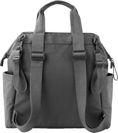 Diaper Bag Backpack with Portable Changing Pad, 9 Total Pockets, Easy-Access Wipes Pocket, Zippered Side Pocket, Luggage Sleeve & Stroller Straps, Fits a 15” Laptop, Luna, Sage