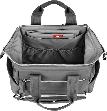 Diaper Bag Backpack with Portable Changing Pad, 9 Total Pockets, Easy-Access Wipes Pocket, Zippered Side Pocket, Luggage Sleeve & Stroller Straps, Fits a 15” Laptop, Luna, Sage