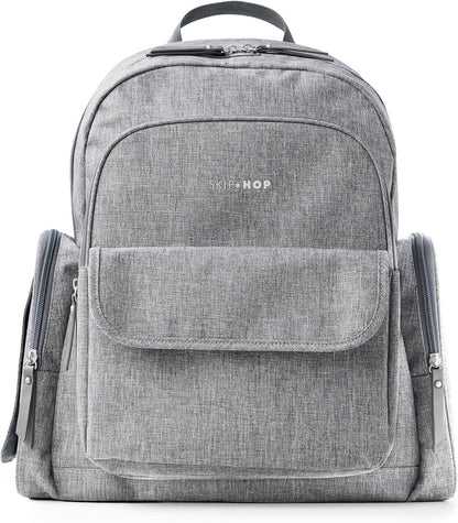 Diaper Bag Backpack with Portable Changing Pad, 9 Total Pockets, Easy-Access Wipes Pocket, Zippered Side Pocket, Luggage Sleeve & Stroller Straps, Fits a 15” Laptop, Luna, Sage