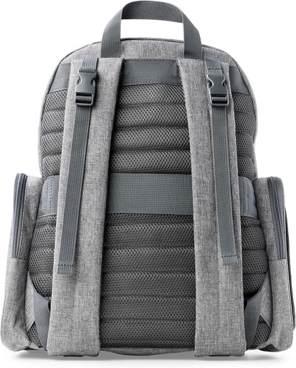 Diaper Bag Backpack with Portable Changing Pad, 9 Total Pockets, Easy-Access Wipes Pocket, Zippered Side Pocket, Luggage Sleeve & Stroller Straps, Fits a 15” Laptop, Luna, Sage