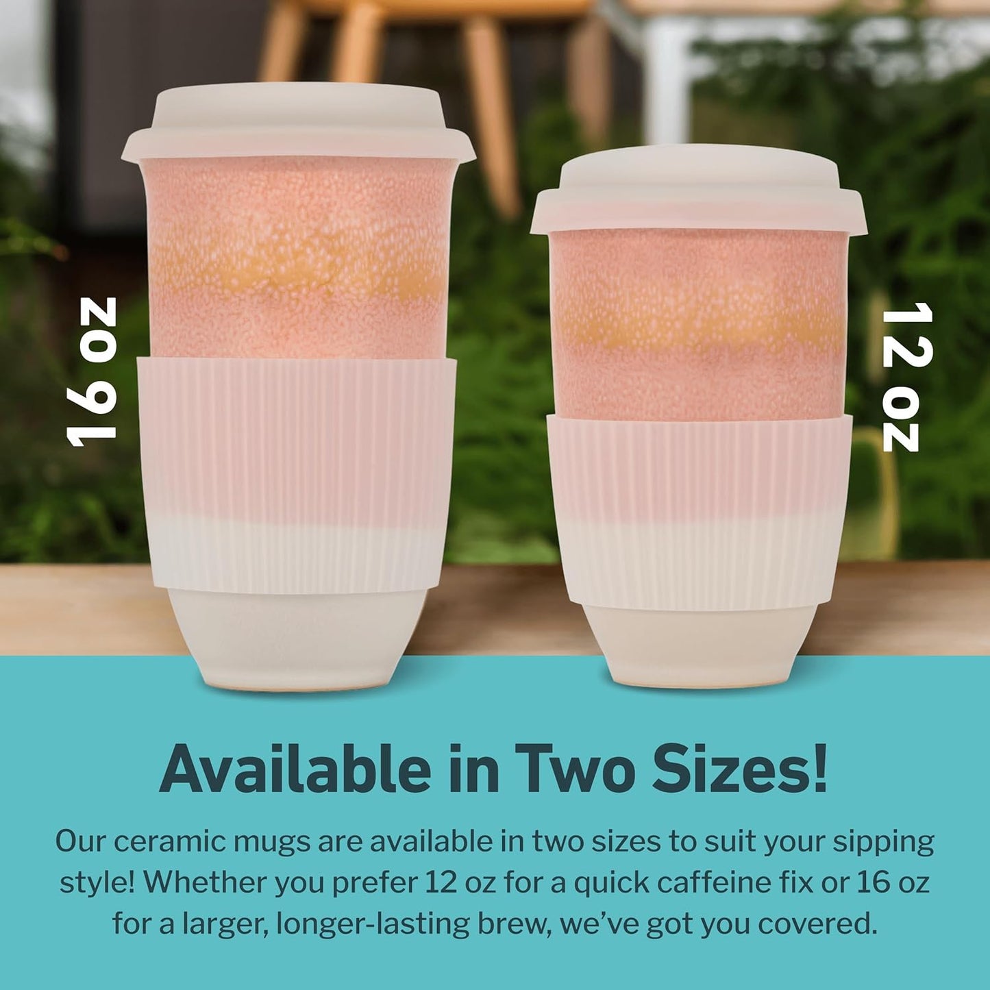 Coffee Travel Mug – Cup Holder Friendly Travel Mug– Microwave & Dishwasher Safe White & Purple Tumbler - Coffee Mug Fits In Cup Holder – 12oz – Astral Bloom