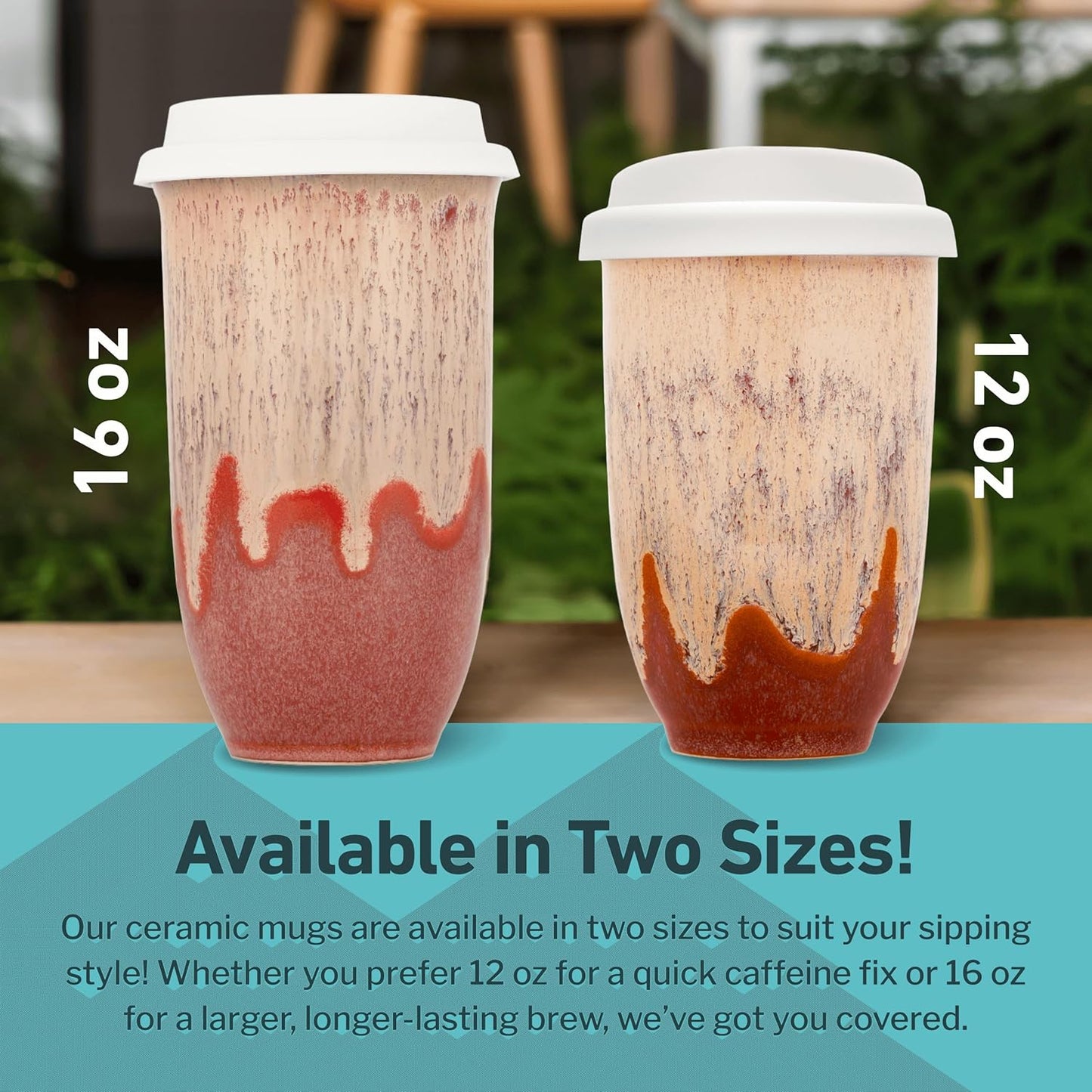 Coffee Travel Mug – Cup Holder Friendly Travel Mug– Microwave & Dishwasher Safe White & Purple Tumbler - Coffee Mug Fits In Cup Holder – 12oz – Astral Bloom