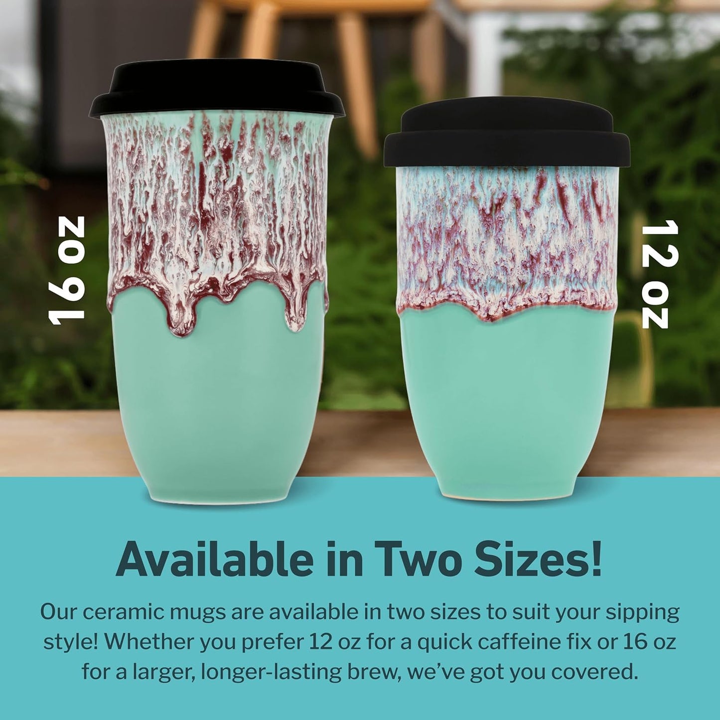 Coffee Travel Mug – Cup Holder Friendly Travel Mug– Microwave & Dishwasher Safe White & Purple Tumbler - Coffee Mug Fits In Cup Holder – 12oz – Astral Bloom
