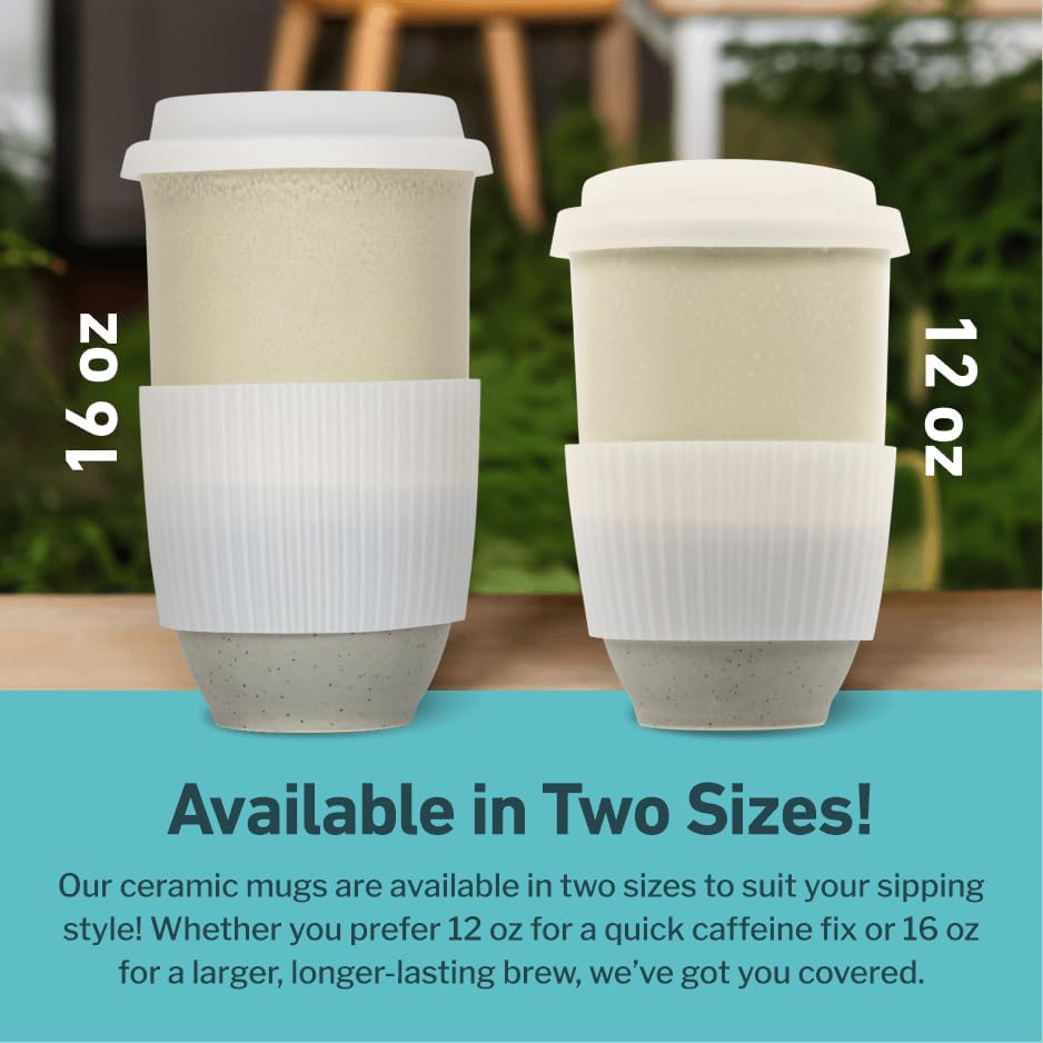 Coffee Travel Mug – Cup Holder Friendly Travel Mug– Microwave & Dishwasher Safe White & Purple Tumbler - Coffee Mug Fits In Cup Holder – 12oz – Astral Bloom