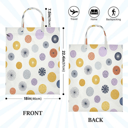 Pastel Dots Waterproof Travel Laundry Bag Easy Care 2-Pack