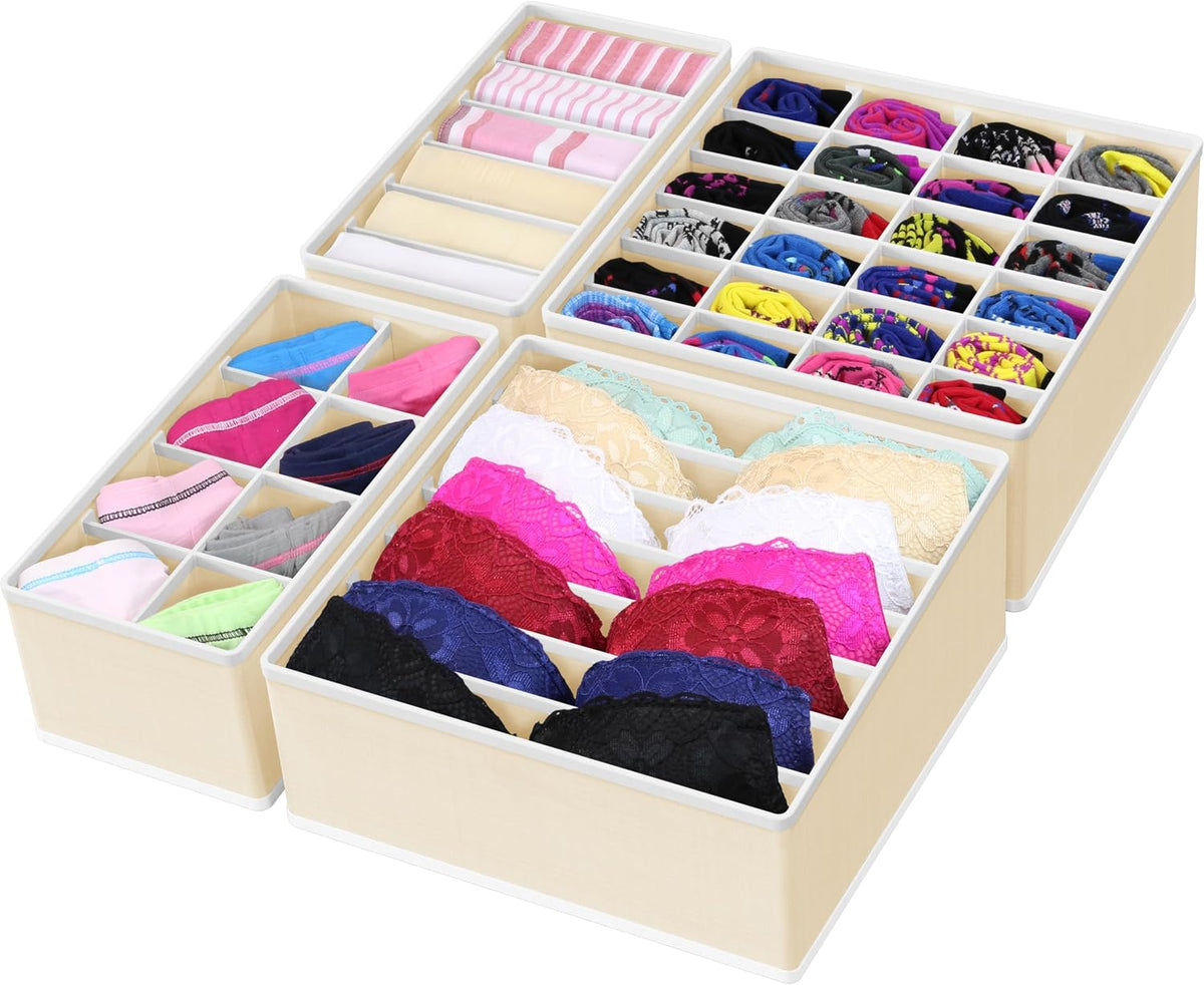 Closet Underwear Organizer Drawer Divider Assorted 7 pcs