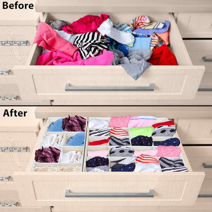 Closet Underwear Organizer Drawer Divider Assorted 7 pcs