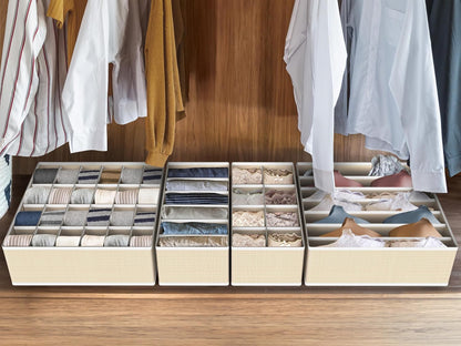 Closet Underwear Organizer Drawer Divider Assorted 7 pcs