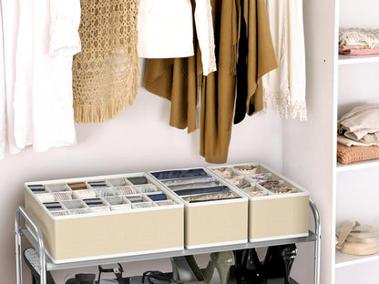Closet Underwear Organizer Drawer Divider Assorted 7 pcs
