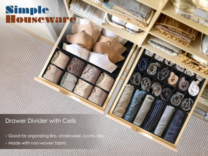 Closet Underwear Organizer Drawer Divider Assorted 7 pcs