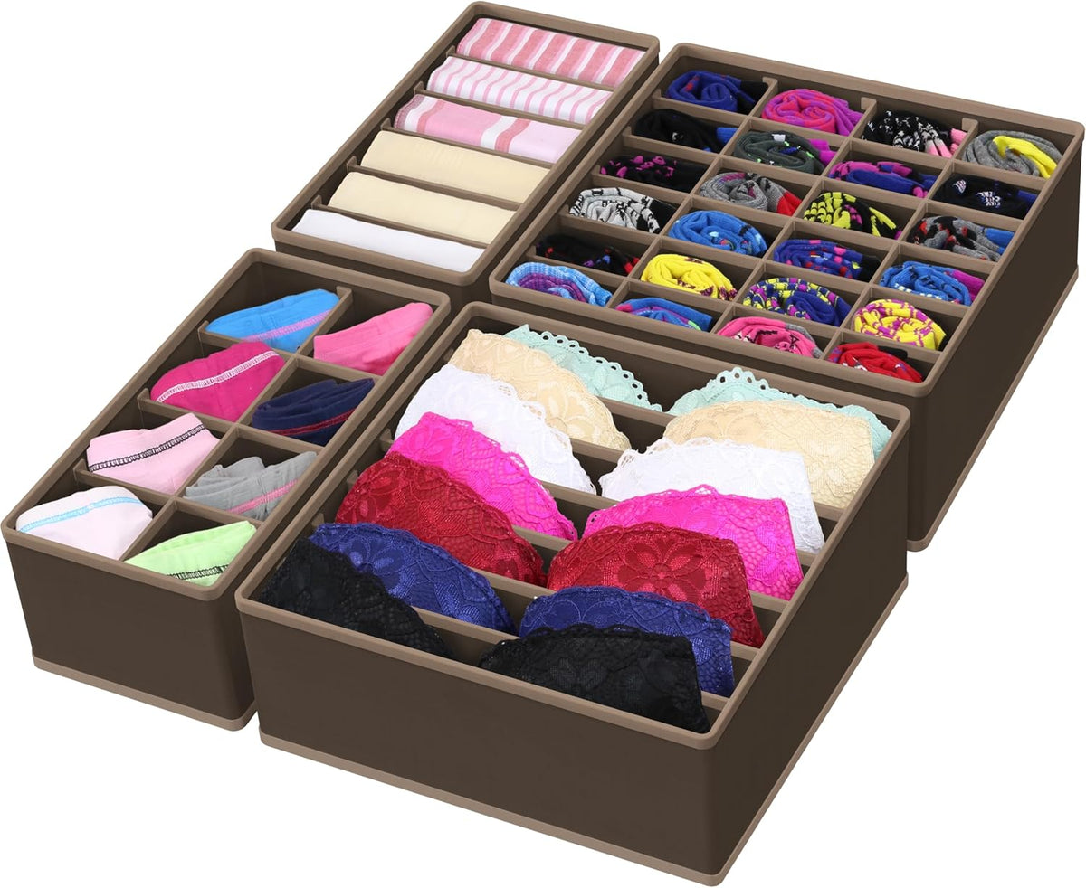 Closet Underwear Organizer Drawer Divider Assorted 7 pcs