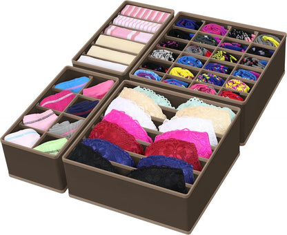 Closet Underwear Organizer Drawer Divider Assorted 7 pcs