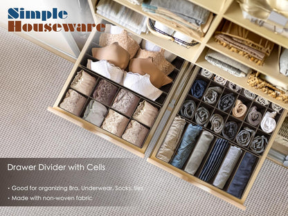 Closet Underwear Organizer Drawer Divider Assorted 7 pcs