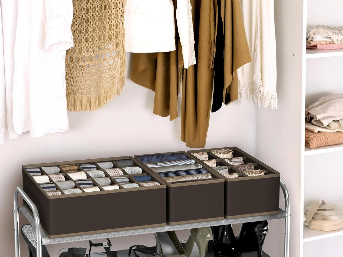 Closet Underwear Organizer Drawer Divider Assorted 7 pcs