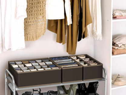 Closet Underwear Organizer Drawer Divider Assorted 7 pcs