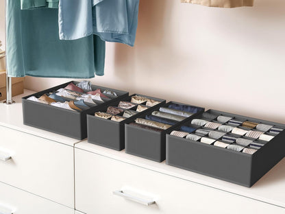 Closet Underwear Organizer Drawer Divider Assorted 7 pcs