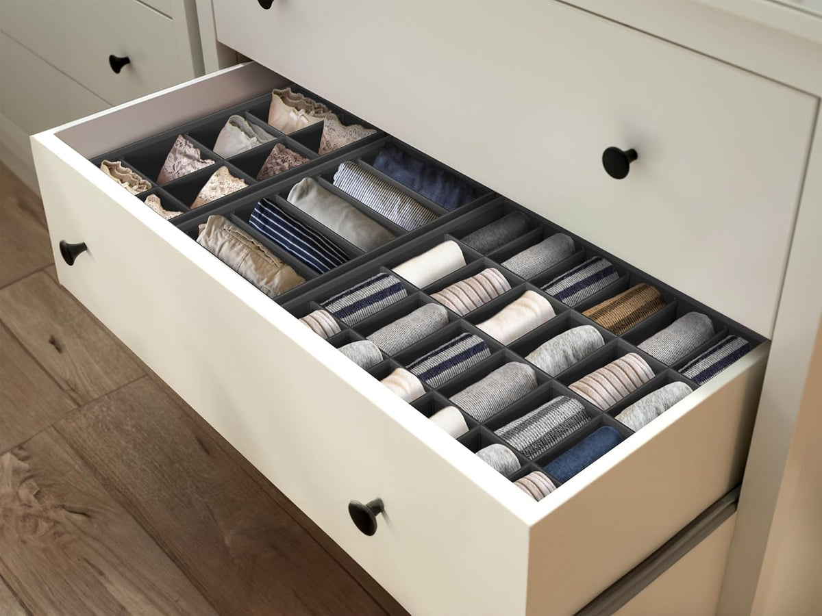 Closet Underwear Organizer Drawer Divider Assorted 7 pcs