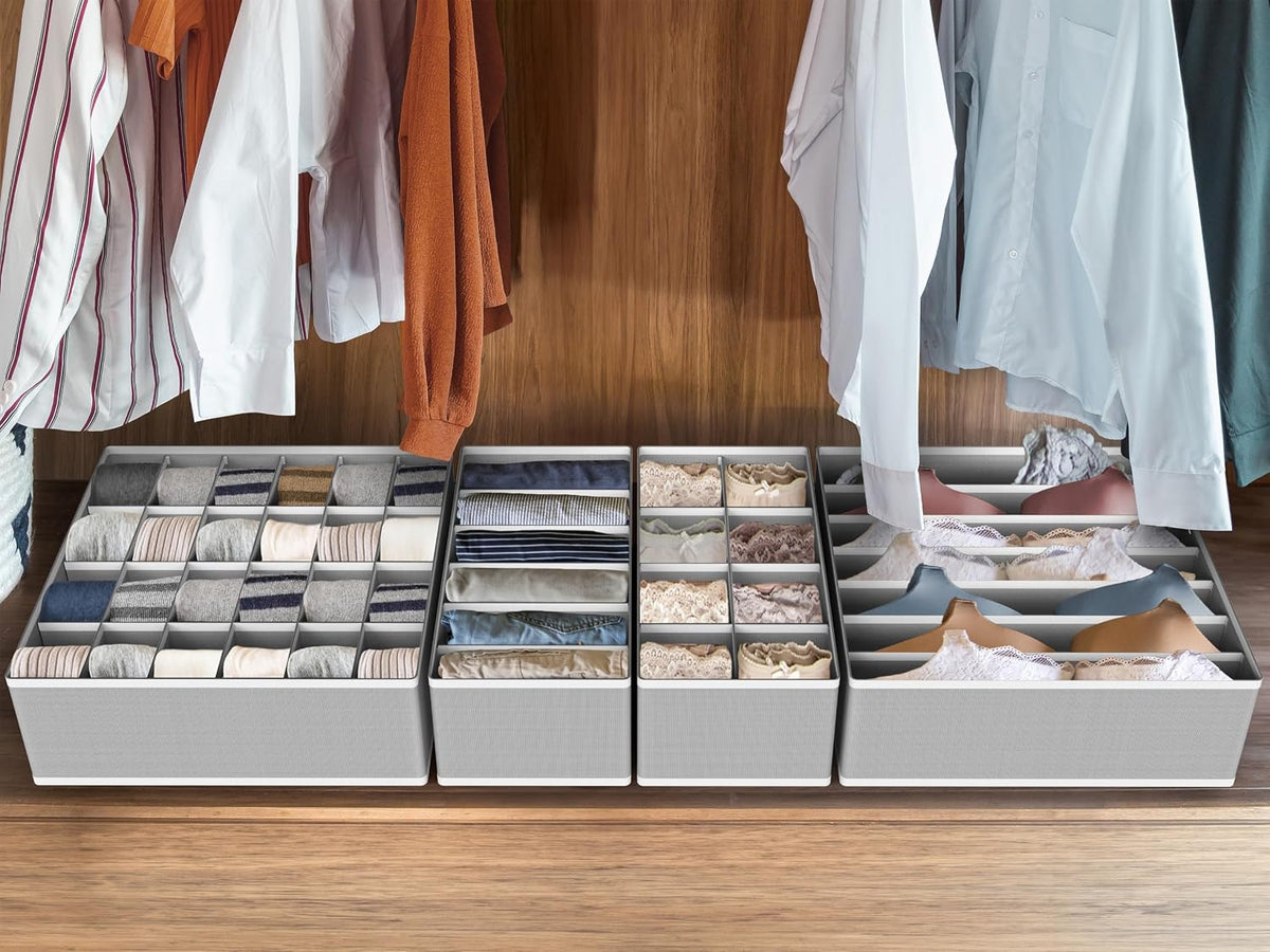 Closet Underwear Organizer Drawer Divider Assorted 7 pcs