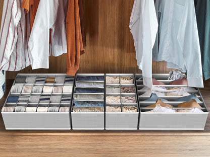 Closet Underwear Organizer Drawer Divider Assorted 7 pcs