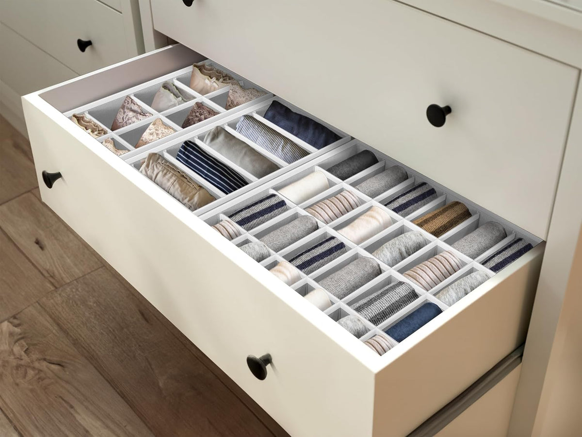 Closet Underwear Organizer Drawer Divider Assorted 7 pcs