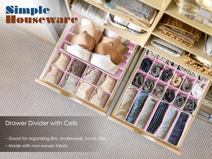 Closet Underwear Organizer Drawer Divider Assorted 7 pcs