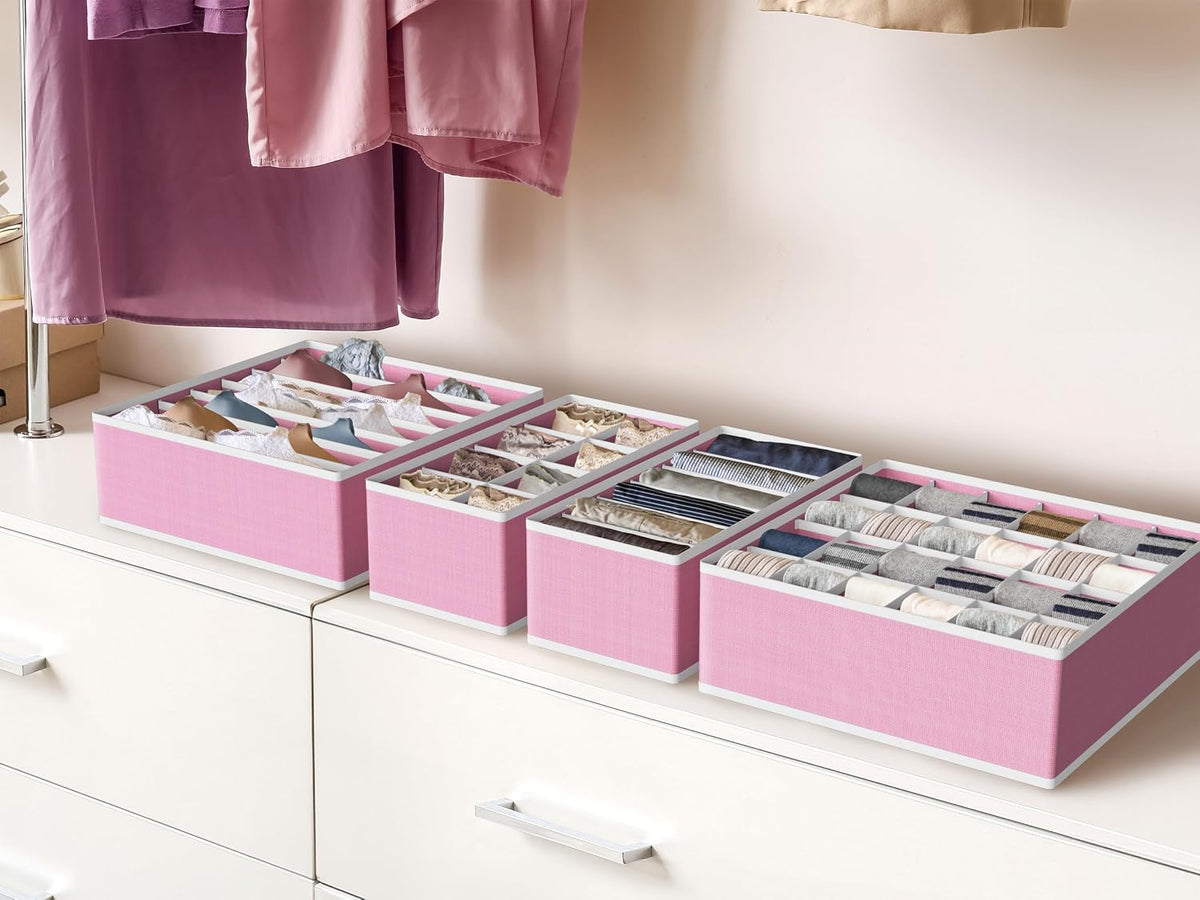 Closet Underwear Organizer Drawer Divider Assorted 7 pcs