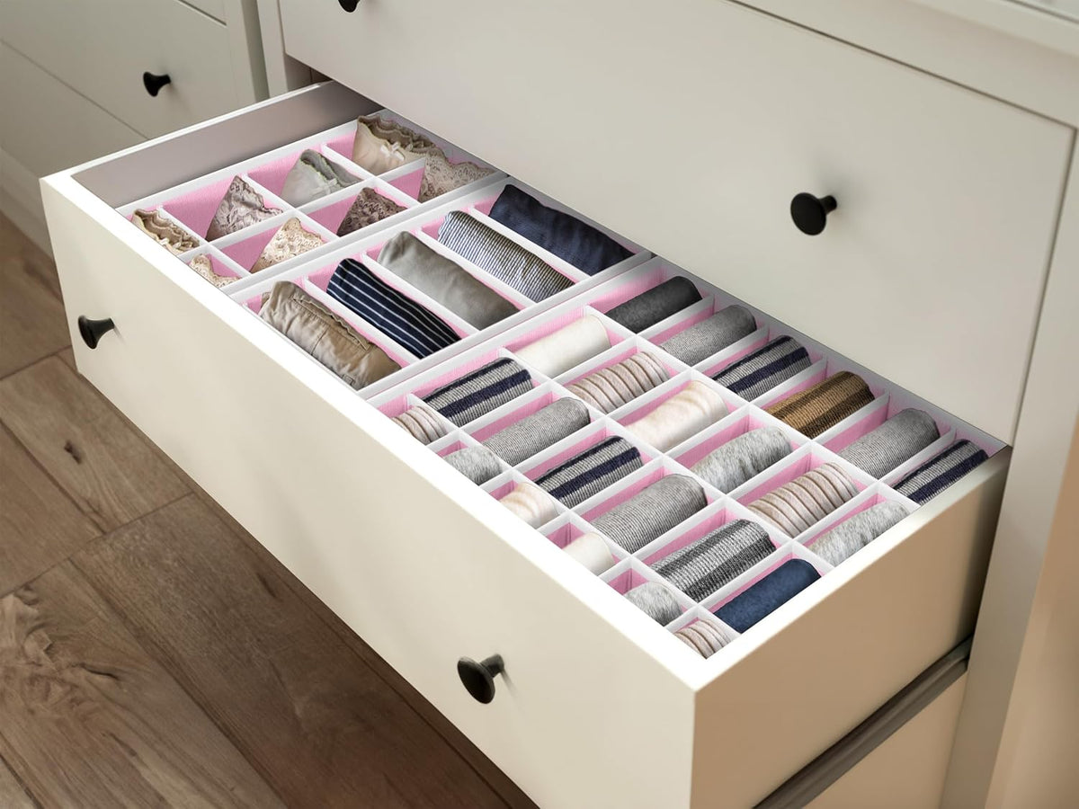 Closet Underwear Organizer Drawer Divider Assorted 7 pcs