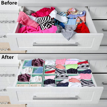 Closet Underwear Organizer Drawer Divider Assorted 7 pcs
