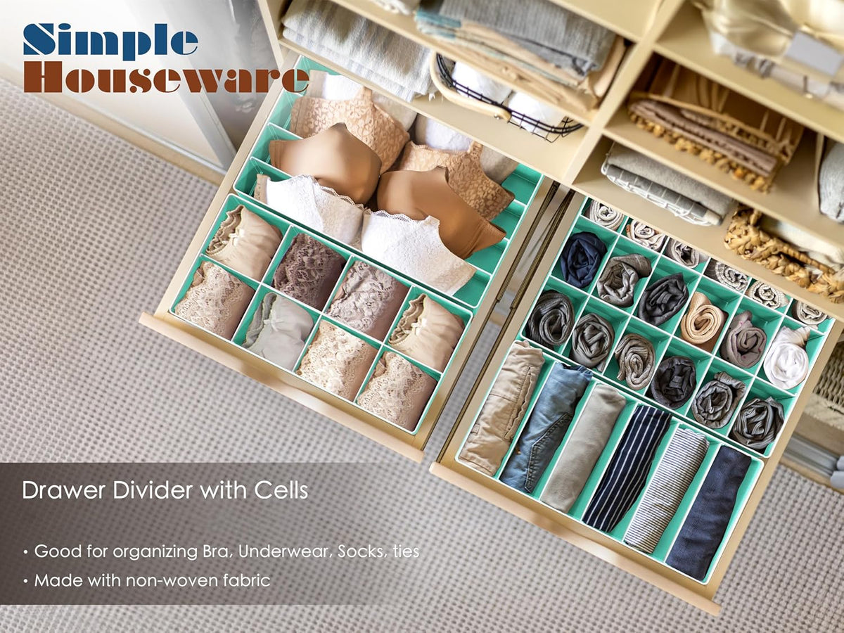 Closet Underwear Organizer Drawer Divider Assorted 7 pcs
