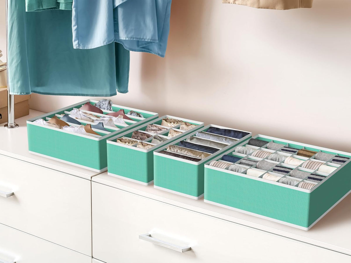 Closet Underwear Organizer Drawer Divider Assorted 7 pcs