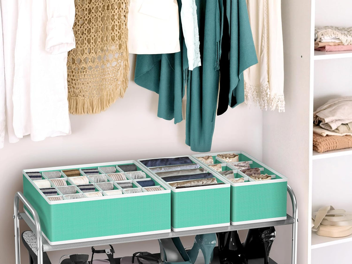 Closet Underwear Organizer Drawer Divider Assorted 7 pcs