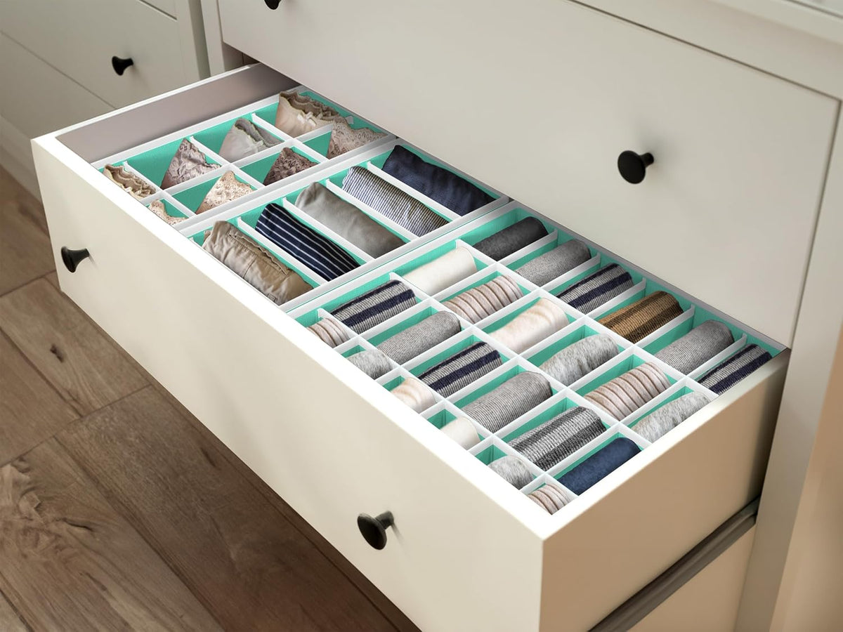 Closet Underwear Organizer Drawer Divider Assorted 7 pcs