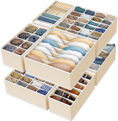 Closet Underwear Organizer Drawer Divider Assorted 7 pcs