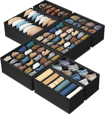 Closet Underwear Organizer Drawer Divider Assorted 7 pcs