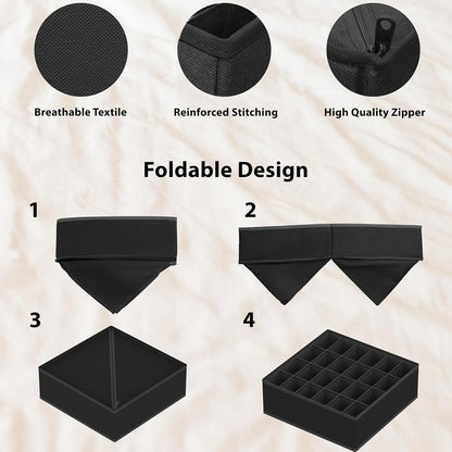 Closet Underwear Organizer Drawer Divider Assorted 7 pcs