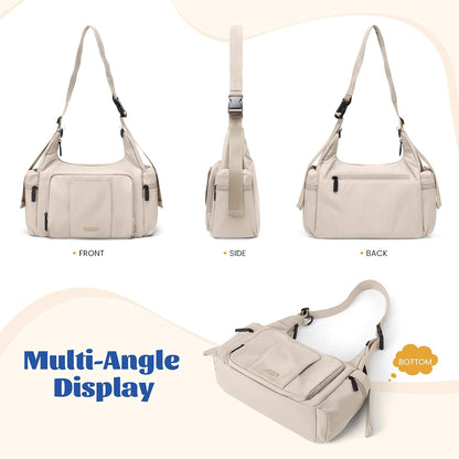 14L Puffer Diaper Bag Tote, Large Capacity Travel Diaper bags, Crossbody Hospital Bag for mom