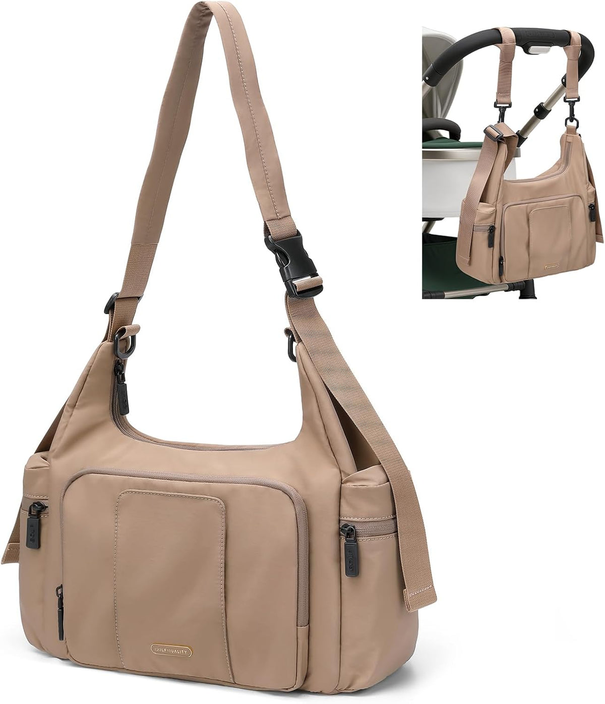 14L Puffer Diaper Bag Tote, Large Capacity Travel Diaper bags, Crossbody Hospital Bag for mom