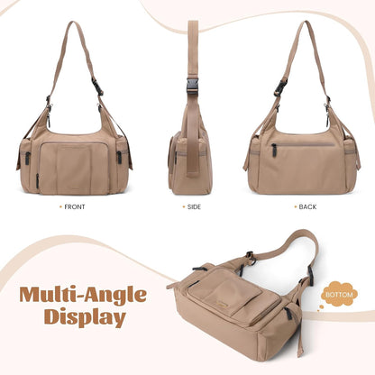 14L Puffer Diaper Bag Tote, Large Capacity Travel Diaper bags, Crossbody Hospital Bag for mom