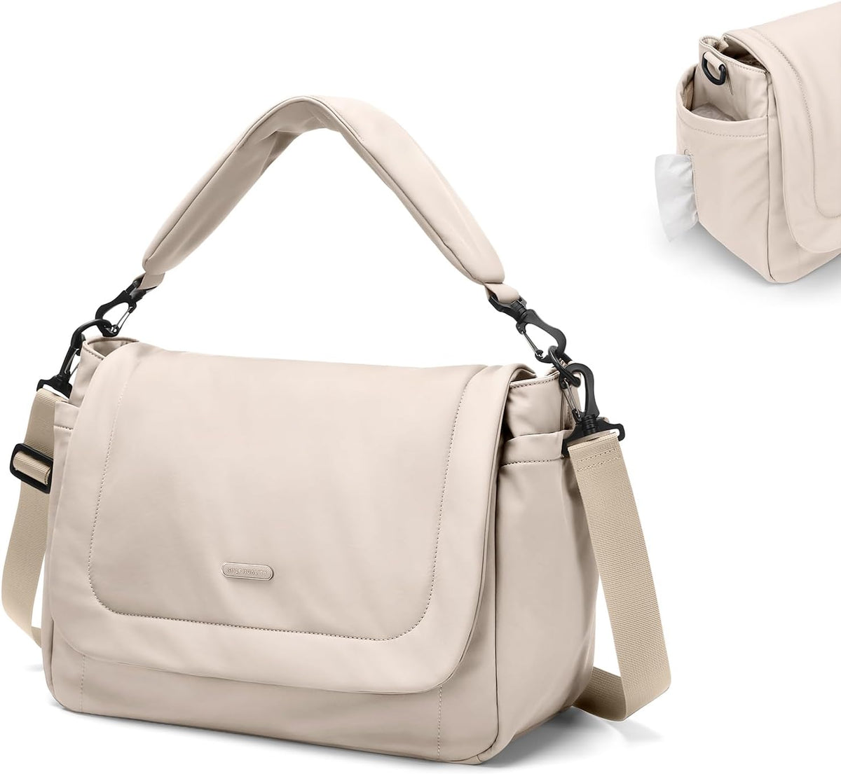 14L Puffer Diaper Bag Tote, Large Capacity Travel Diaper bags, Crossbody Hospital Bag for mom