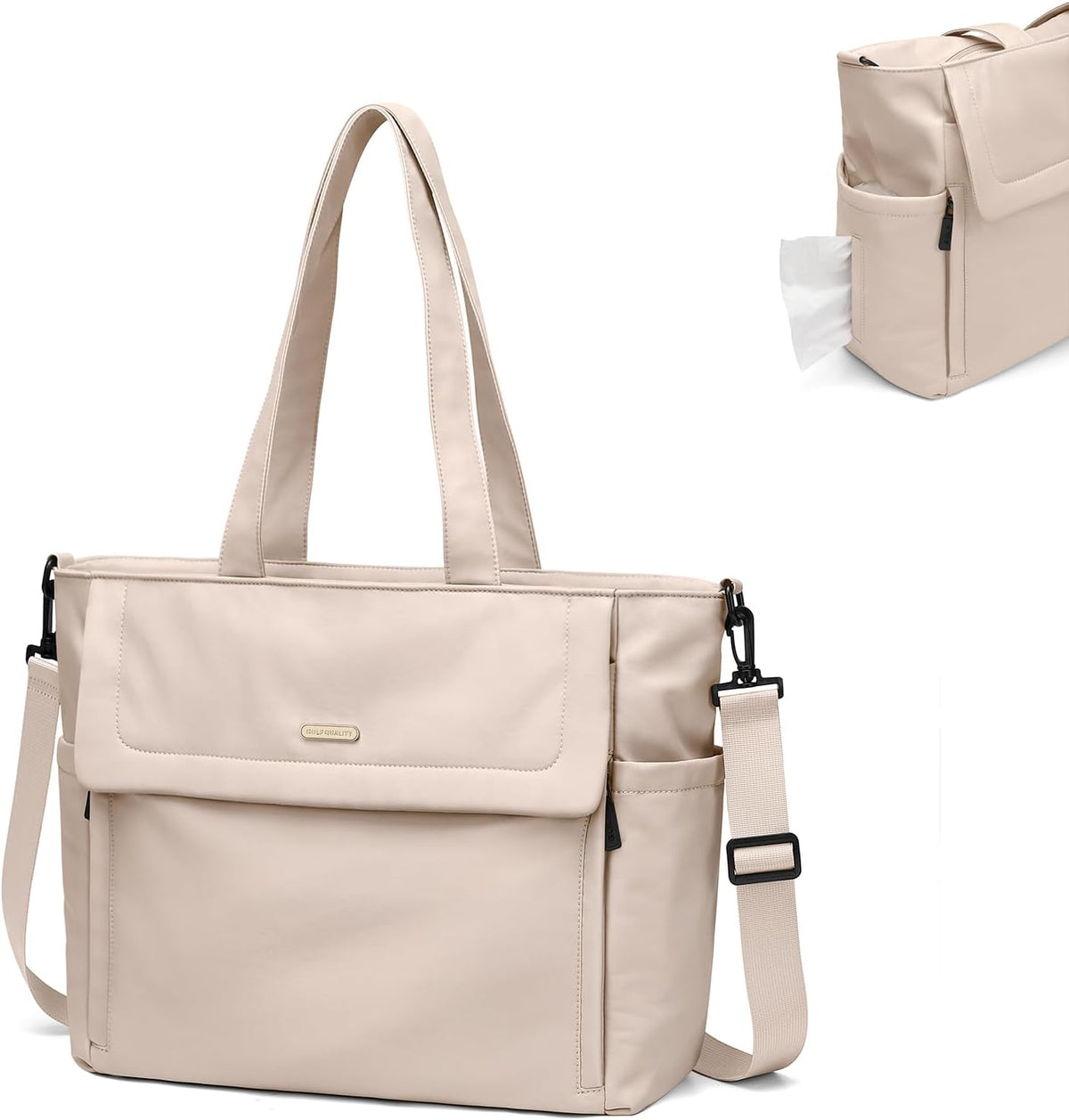14L Puffer Diaper Bag Tote, Large Capacity Travel Diaper bags, Crossbody Hospital Bag for mom